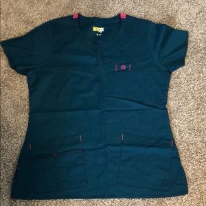 Wonder Flex Teal Scrubs